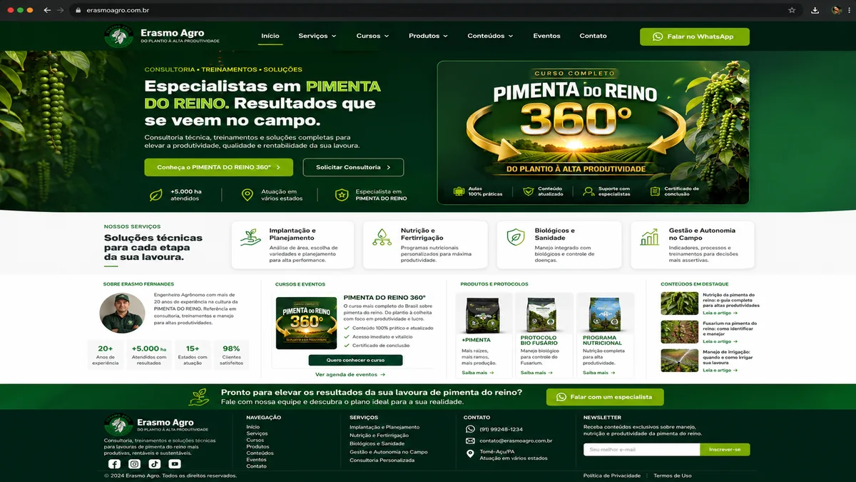 PIMENTA DO REINO 360° — Erasmo Agro