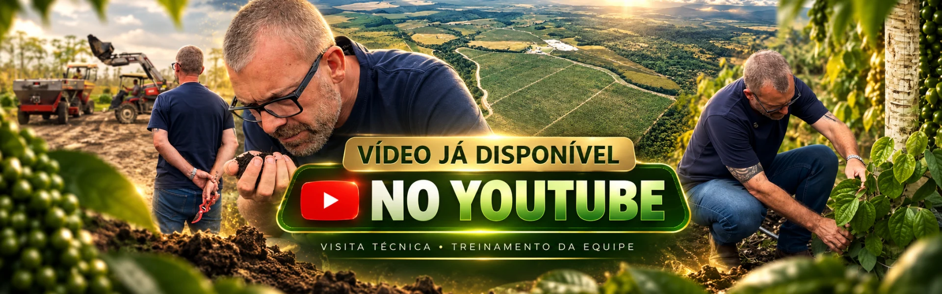 Vídeo disponível no YouTube sobre visita técnica e treinamento da equipe